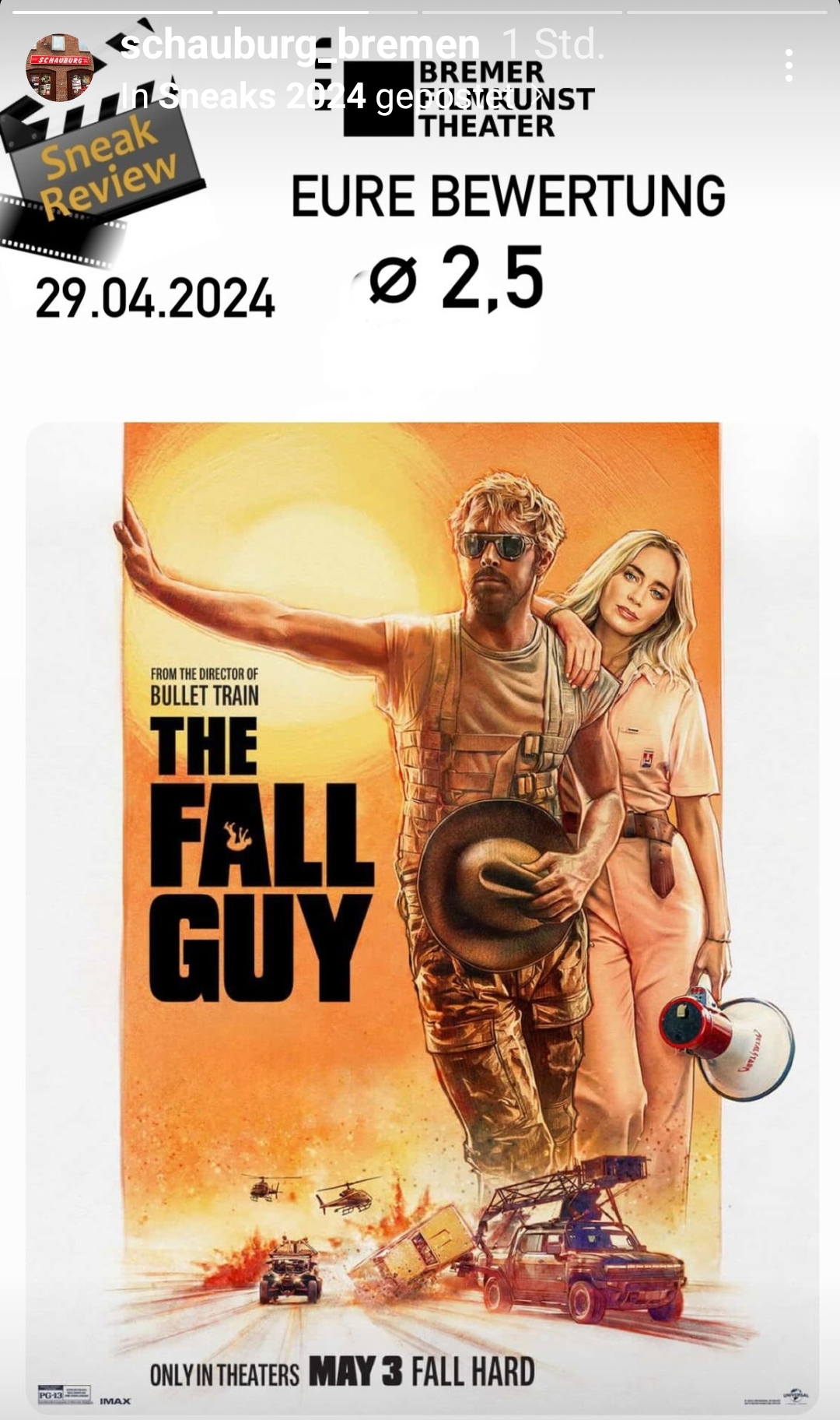 Screenshot Sneak Abstimmung Schauburg Bremen Fall Guy 1