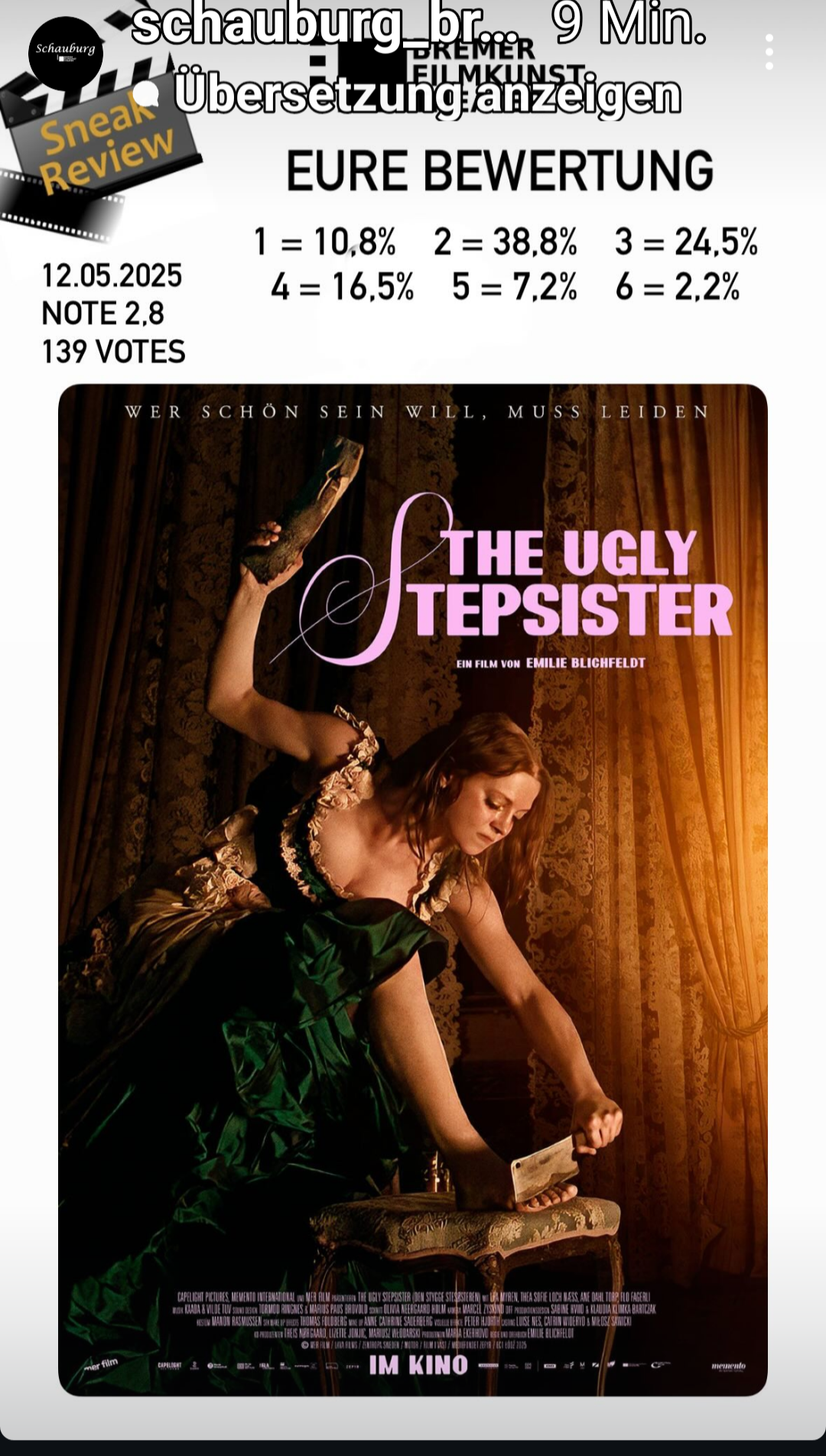 Screenshot Schauburg Sneak Bremen